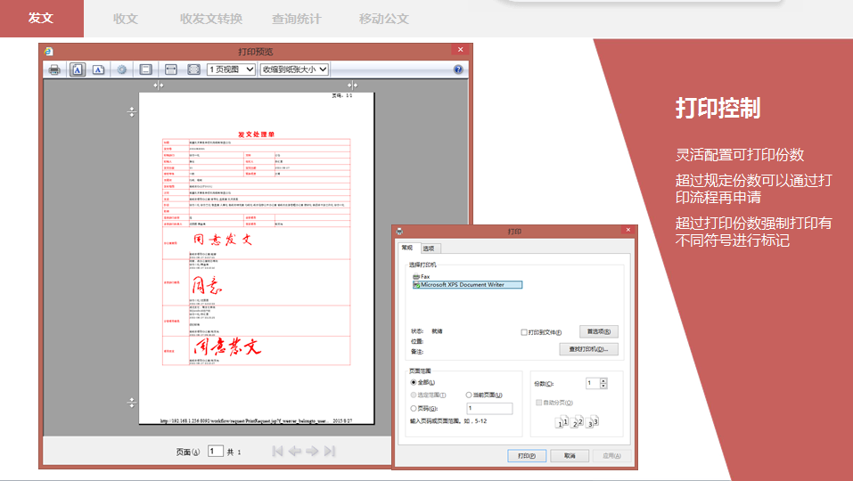 OA發(fā)文管理的功能-操作進行一系列的權限控制